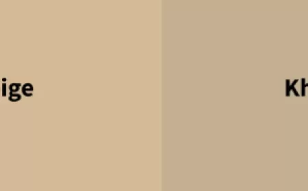 Perbedaan Warna Beige dan Khaki