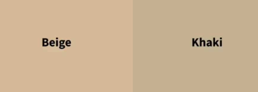 Perbedaan Warna Beige dan Khaki
